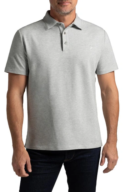 Hypernatural El Capitán Classic Fit Supima® Cotton Blend Piqué Golf Polo In Grey Heather