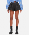 Jacquemus Le Short Boule Felt Raglan Belted Shorts In Grey