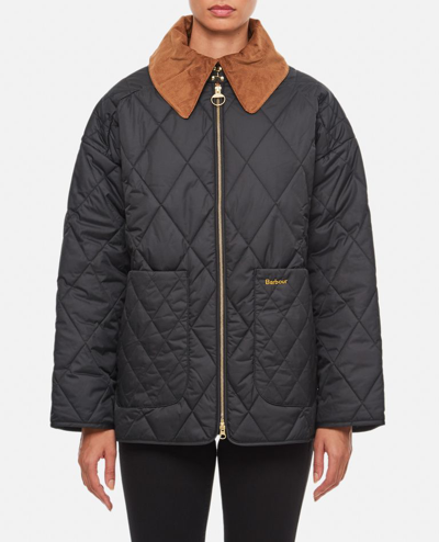 Barbour Woodhal Quilted Jacket In Black