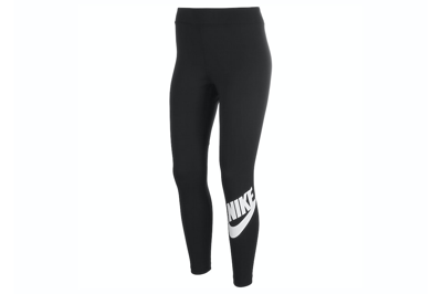 Pre-owned Nike Sportswear Women's Essential High-waisted Logo Leggings Black/white