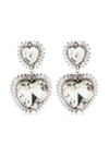 ALESSANDRA RICH ALESSANDRA RICH CRYSTAL HEART EARRINGS