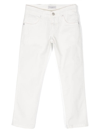 Paolo Pecora Mid-rise Straight-leg Jeans In White