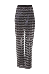 Emporio Armani Chevron Motif Trousers In Grigio
