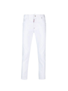 Dsquared2 White Cotton Denim Jeans In White