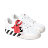 Off-white Off White Sneakers Bianche In Pelle Di Vitello Bambino In Bianco