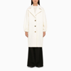 Patou Single-breasted Midi Coat In White