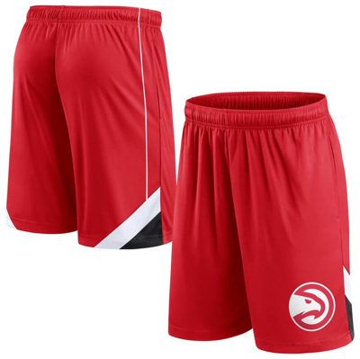 Fanatics Branded Red Atlanta Hawks Slice Shorts