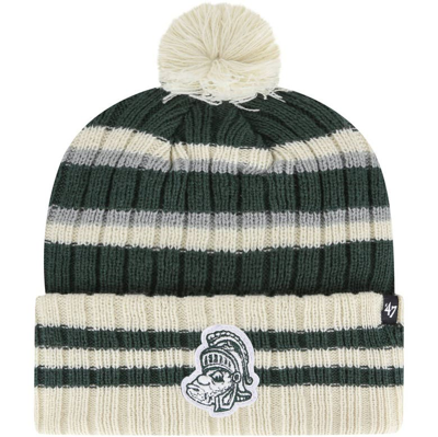 47 ' Green Michigan State Spartans No Huddle Cuffed Knit Hat With Pom