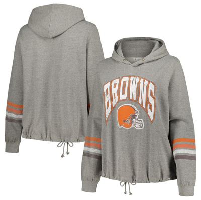 47 ' Heather Gray Cleveland Browns Plus Size Upland Bennett Pullover Hoodie