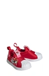 Adidas Originals Kids' X Disney Superstar 360 Sneaker In Better Scarlet/ Clear Pink
