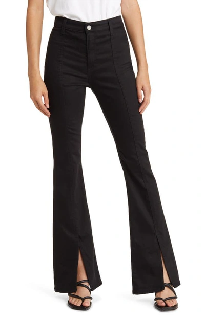 Ag Anisten High Waist Slit Hem Seamed Stretch Flare Jeans In Mureau