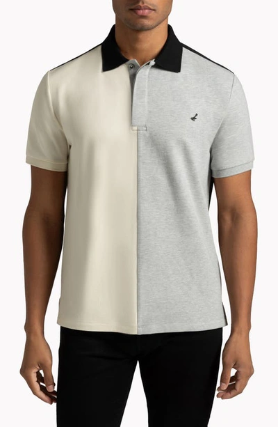 Hypernatural Eclipse Supima® Cotton Blend Polo In White Multi