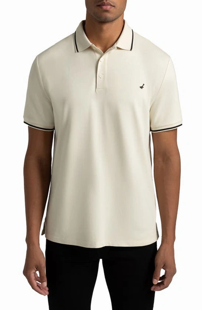 Hypernatural Matterhorn Supima® Cotton Blend Polo In Bone White