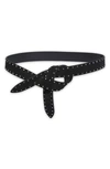 Isabel Marant Black Lecce Reversible Belt In Black