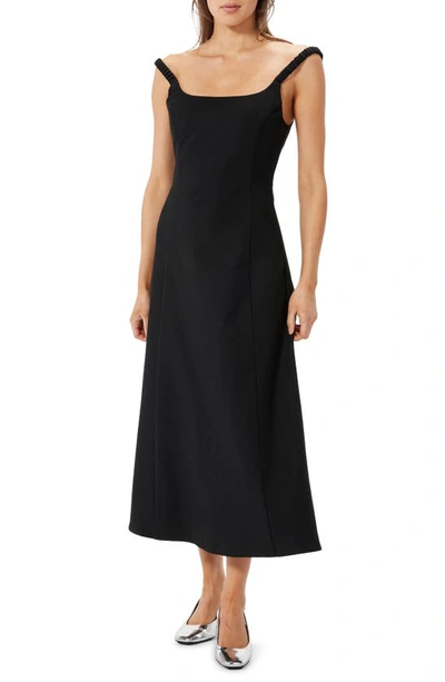 Sophie Rue Icon Sleeveless A-line Midi Dress In Black