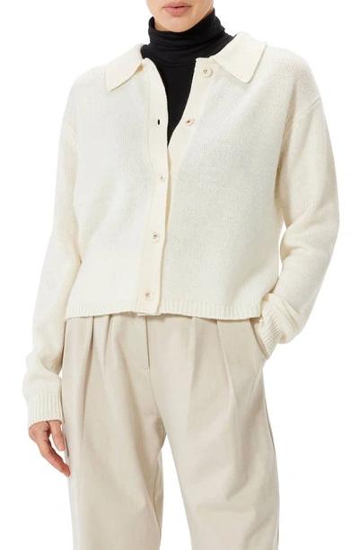 Sophie Rue Janie Collared Cashmere & Wool Cardigan In Ivory