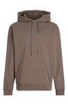 Allsaints Tierra Relaxed Fit Long Sleeve Hoodie In Vole Brown