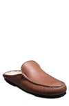 Allen Edmonds Sebastian Genuine Shearling Slipper In Tan