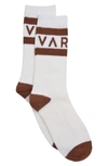 Varley Spencer Socks Egret/tortoise Shell In Chantrelle/ Egret