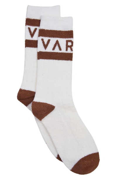 Varley Spencer Socks Egret/tortoise Shell In Chantrelle/ Egret