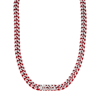 Diesel Steel Man Necklace Red Size - Stainless Steel In Red