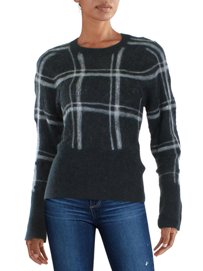 3.1 Phillip Lim Checked Pointelle-knit Alpaca-blend Sweater In Anthracite