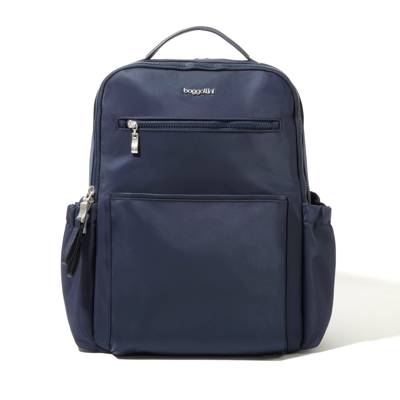 Baggallini Tribeca Expandable Laptop Backpack In Blue