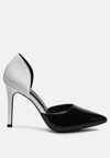 London Rag Candy Cane Patent Pu Slip On Stiletto Heels In White