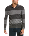 AUTUMN CASHMERE STRIPED WOOL & CASHMERE-BLEND POLO SWEATER