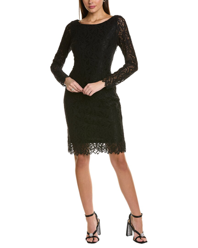 Donna Karan Lace Sheath Dress In Black