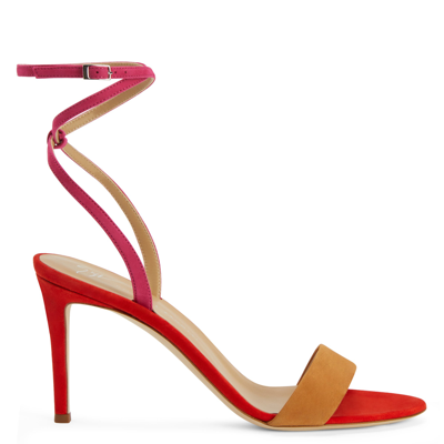 Giuseppe Zanotti Erwan Suede Sandals In Pink