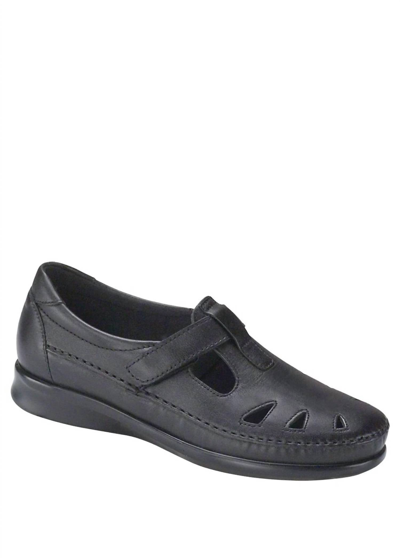 Sas Roamer Slip On Loafer - Medium In Black