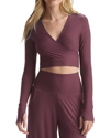 Commando Butter Wrap Top In Brown