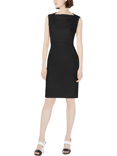 Calvin Klein Womens Business Knee Sheath Dress In Black