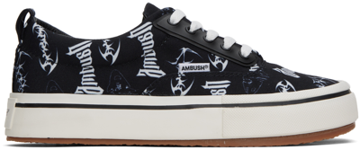 Ambush Logo-print Canvas Trainers In Black