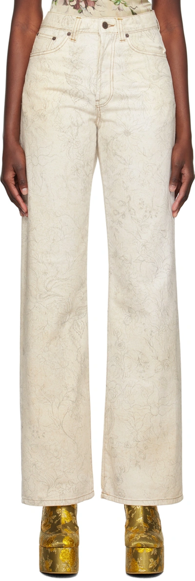 Dries Van Noten Woman Off-white Jeans