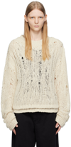 AIREI OFF-WHITE LAYERED SWEATER