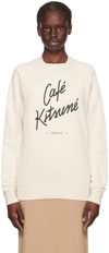 MAISON KITSUNÉ OFF-WHITE 'CAFÉ KITSUNÉ' SWEATSHIRT