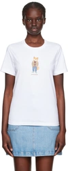 MAISON KITSUNÉ WHITE DRESSED FOX T-SHIRT