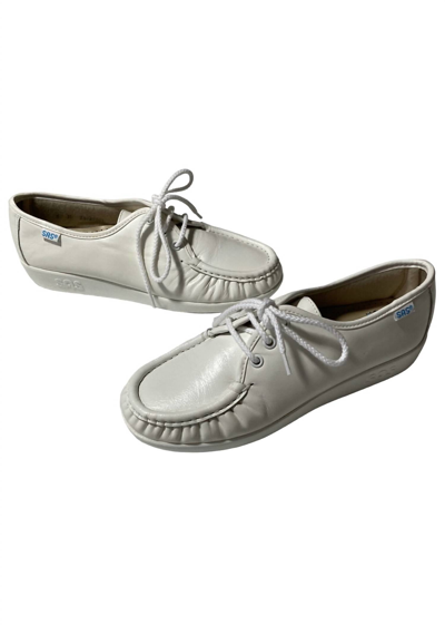 Sas Women's Bounce Lace Up Moc - Narrow In White