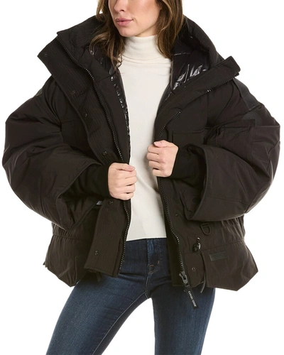 Canada Goose Snow Mantra Cropped Down Coat In Black