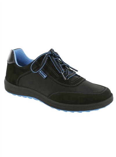 Sas Women's Sporty Lace Up Sneaker - Medium In Black