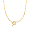 CANARIA FINE JEWELRY CANARIA 3MM 10KT YELLOW GOLD PAPER CLIP LINK NECKLACE