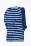 Helmstedt Alisa Alpaca-blend Balaclava In Blue Stripes In Blue