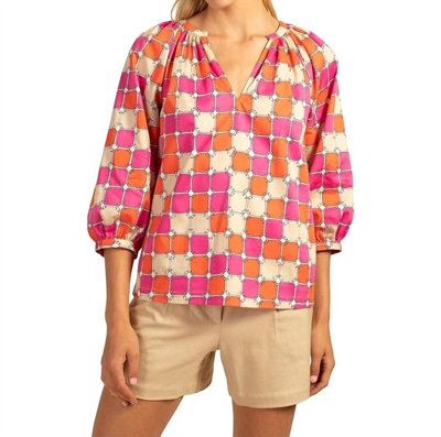 Trina Turk Cornelia Top In Mlt In Multi