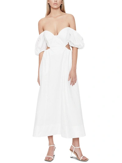Bardot Womens Cotton Calf Midi Dress In Multi