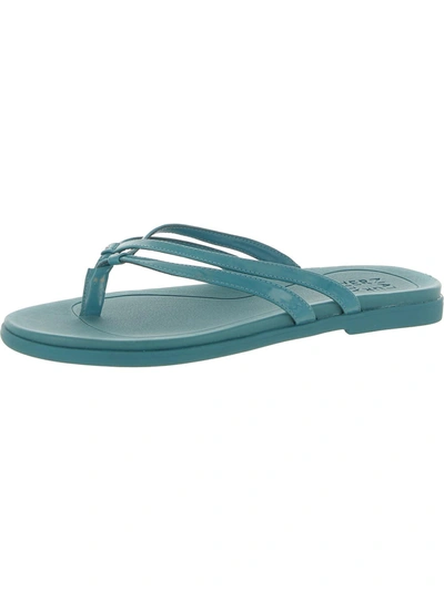 Naturalizer Daisy Womens Studded Slip On Thong Sandals In Blue
