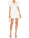 Ulla Johnson Camilla Ruffled Pintucked Cotton-poplin Mini Dress In Cowrie