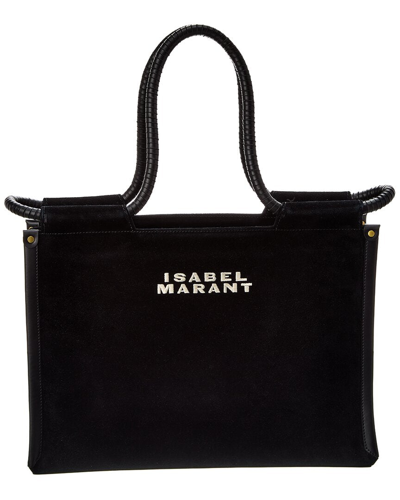 Isabel Marant Toledo Suede & Leather Tote In Black