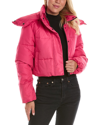 Unreal Fur Phaedra Cropped Padded Jacket In Pink